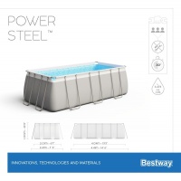 Bestway 56442 BW Каркасный бассейн Power Steel 404х201х100см, 6478л, песч.фил.-нас. 2006л/ч, лестница, попл.-дозатор Bestway 56442 BW Каркасный бассейн Power Steel 404х201х100см, 6478л, песч.фил.-нас. 2006л/ч, лестница, попл.-дозатор